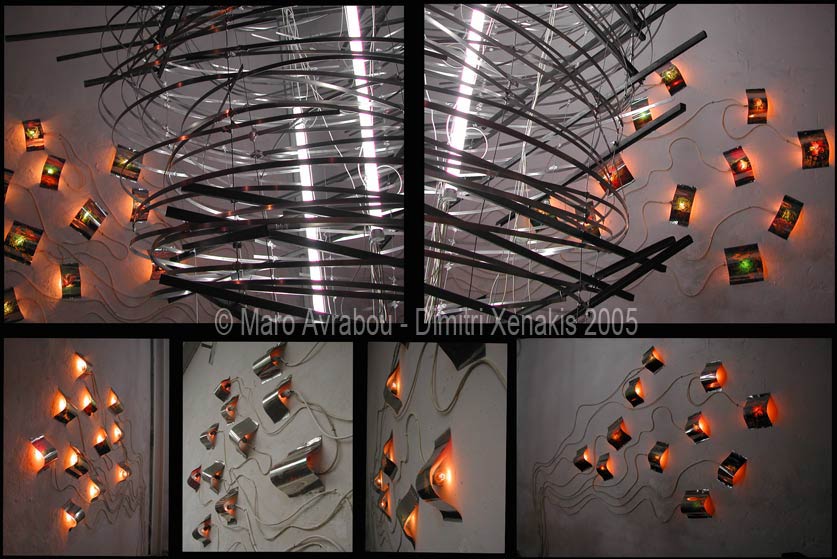 Dimitri Xenakis and M Maro Avrabou's light installation